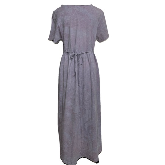 VTG Cactus Bay‎ Apparel By Lynee Maxi Dress Womens Large Purple Cotton Nautical - Picture 3 of 10